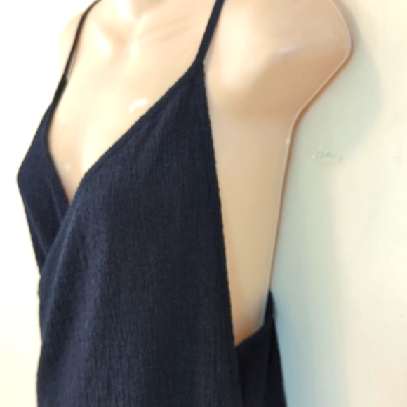 Free People Beach Textured True Wrap Strappy Maxi Dress L - Picture 8 of 16
